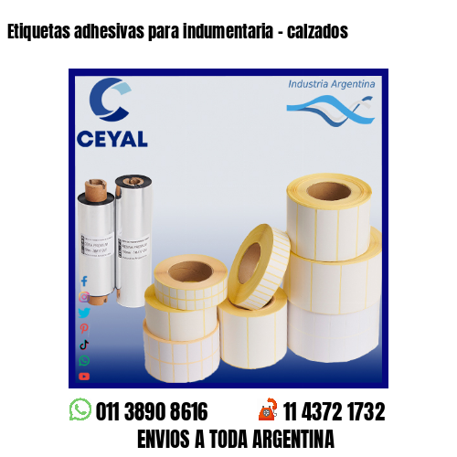 Etiquetas adhesivas para indumentaria – calzados