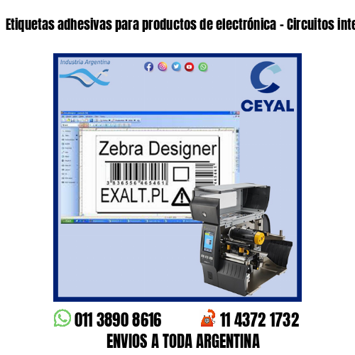Etiquetas adhesivas para productos de electrónica – Circuitos integrados
