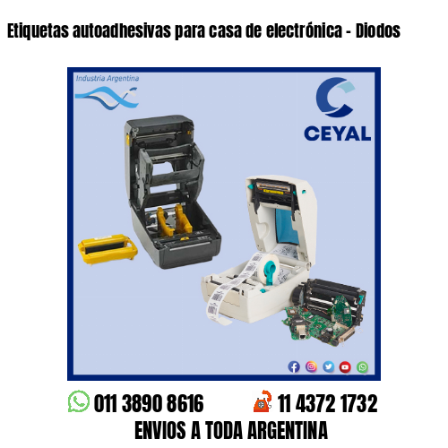 Etiquetas autoadhesivas para casa de electrónica - Diodos