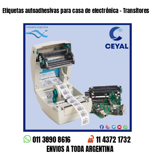 Etiquetas autoadhesivas para casa de electrónica – Transitores