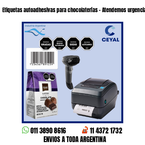 Etiquetas autoadhesivas para chocolaterías – Atendemos urgencias!