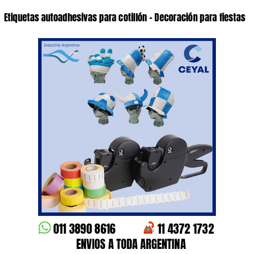 Etiquetas autoadhesivas para cotillón – Decoración para fiestas