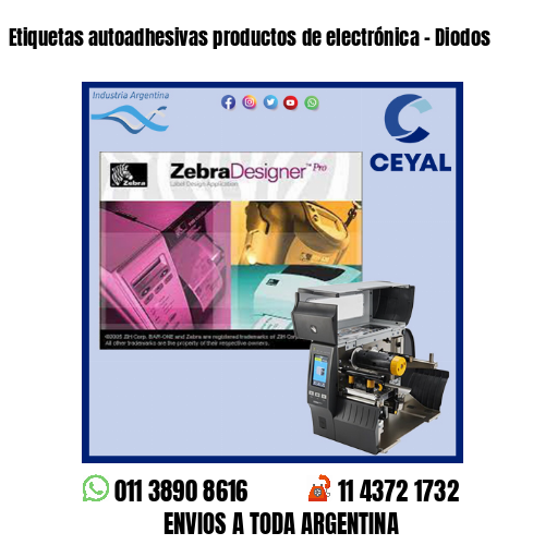 Etiquetas autoadhesivas productos de electrónica – Diodos