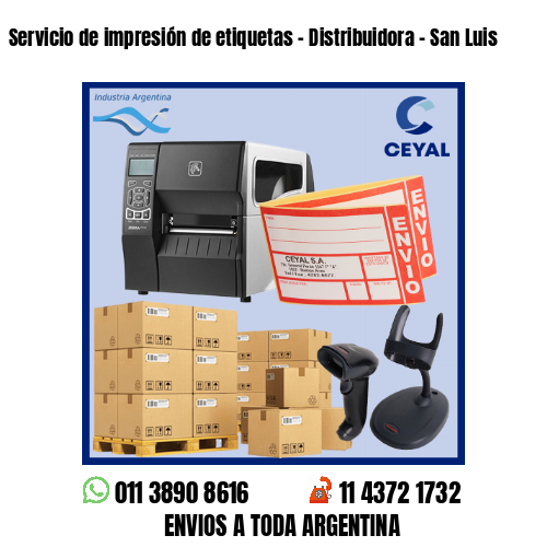 Servicio de impresión de etiquetas – Distribuidora – San Luis