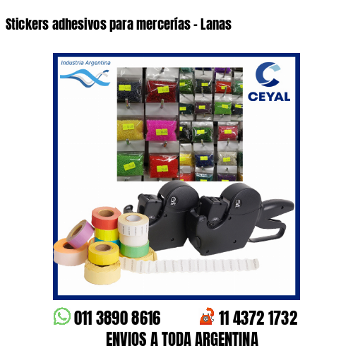 Stickers adhesivos para mercerías - Lanas