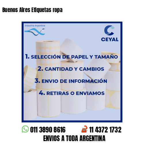 Buenos Aires Etiquetas ropa