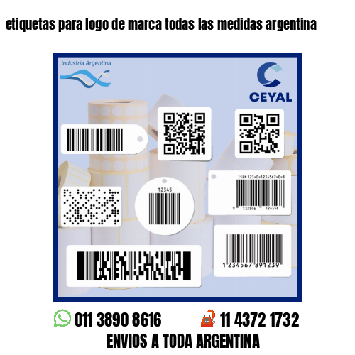 etiquetas para logo de marca todas las medidas argentina