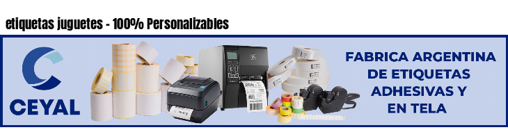 etiquetas juguetes - 100% Personalizables