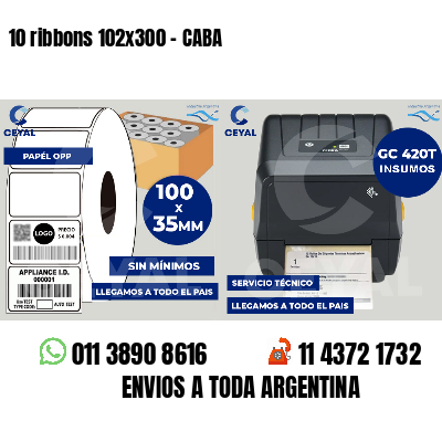 10 ribbons 102x300 - CABA