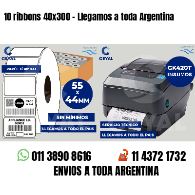 10 ribbons 40x300 - Llegamos a toda Argentina