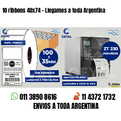 10 ribbons 40x74 - Llegamos a toda Argentina