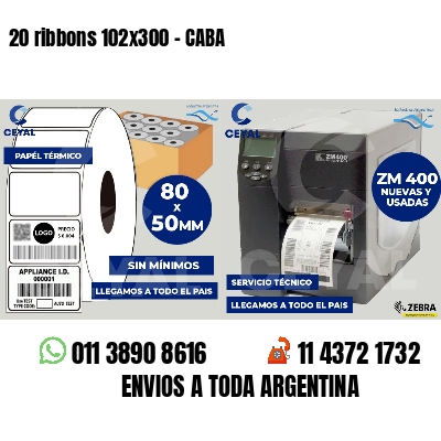 20 ribbons 102x300 - CABA