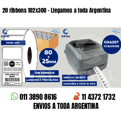 20 ribbons 102x300 - Llegamos a toda Argentina