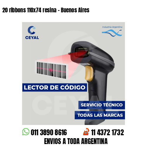 20 ribbons 110x74 resina - Buenos Aires