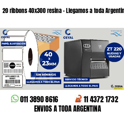 20 ribbons 40x300 resina - Llegamos a toda Argentina