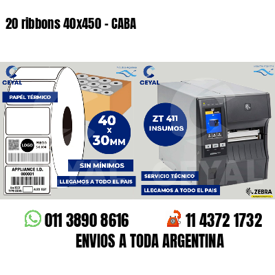 20 ribbons 40x450 - CABA