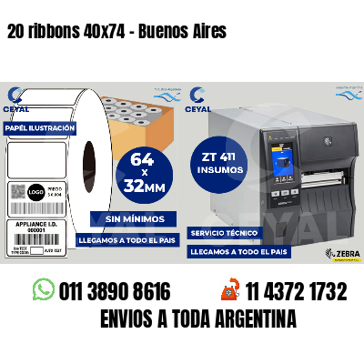 20 ribbons 40x74 - Buenos Aires