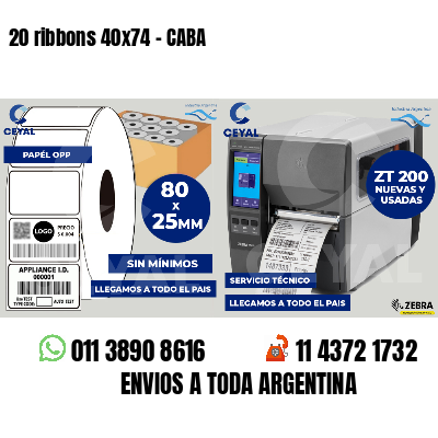 20 ribbons 40x74 - CABA