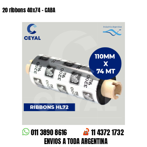 20 ribbons 40×74 – CABA