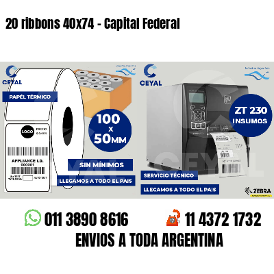 20 ribbons 40x74 - Capital Federal
