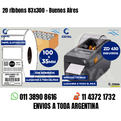 20 ribbons 83x300 - Buenos Aires
