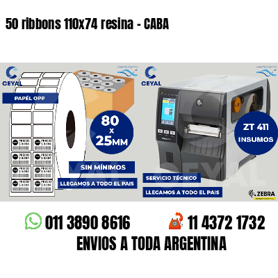 50 ribbons 110x74 resina - CABA