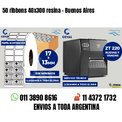 50 ribbons 40x300 resina - Buenos Aires