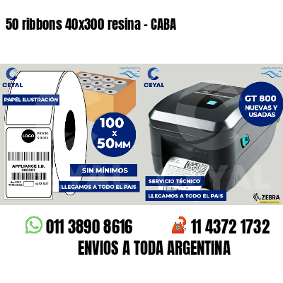 50 ribbons 40x300 resina - CABA