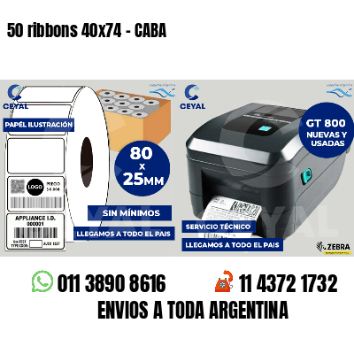 50 ribbons 40x74 - CABA