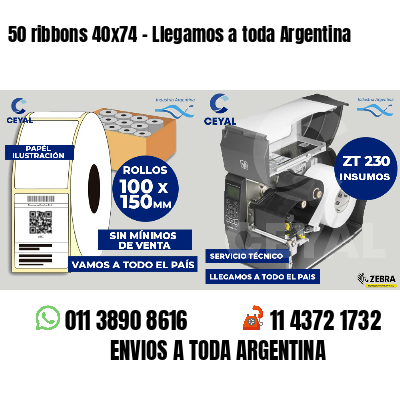 50 ribbons 40x74 - Llegamos a toda Argentina