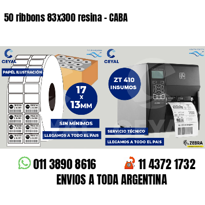 50 ribbons 83x300 resina - CABA