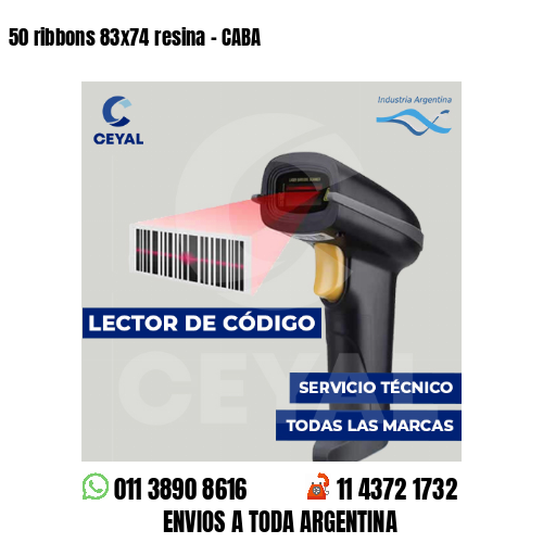 50 ribbons 83x74 resina - CABA