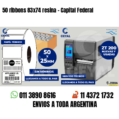 50 ribbons 83x74 resina - Capital Federal