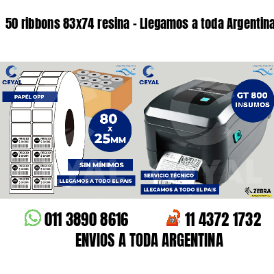 50 ribbons 83x74 resina - Llegamos a toda Argentina