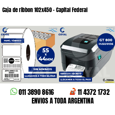 Caja de ribbon 102x450 - Capital Federal