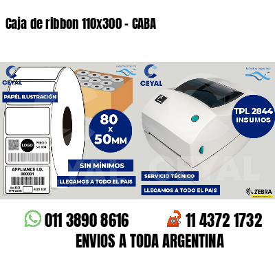 Caja de ribbon 110x300 - CABA