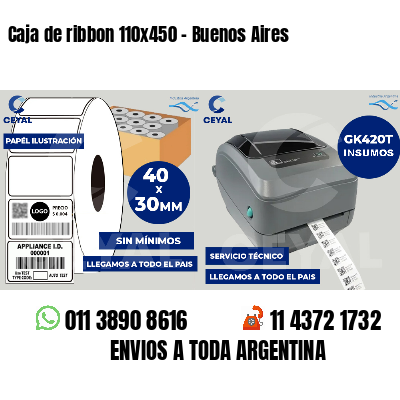 Caja de ribbon 110x450 - Buenos Aires
