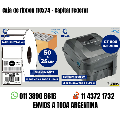 Caja de ribbon 110x74 - Capital Federal