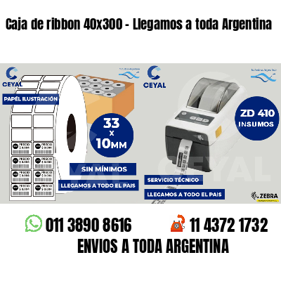 Caja de ribbon 40x300 - Llegamos a toda Argentina