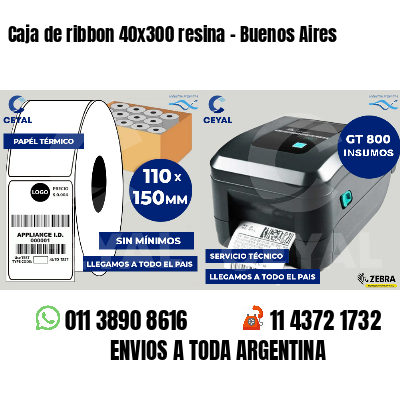 Caja de ribbon 40x300 resina - Buenos Aires