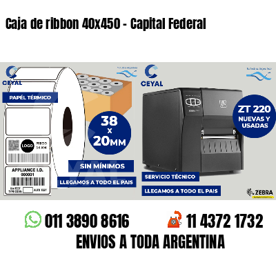 Caja de ribbon 40x450 - Capital Federal