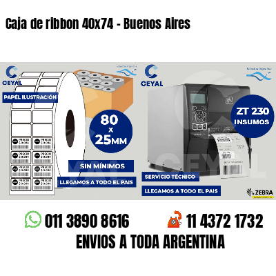 Caja de ribbon 40x74 - Buenos Aires