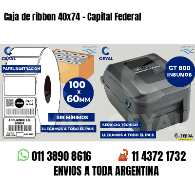 Caja de ribbon 40x74 - Capital Federal