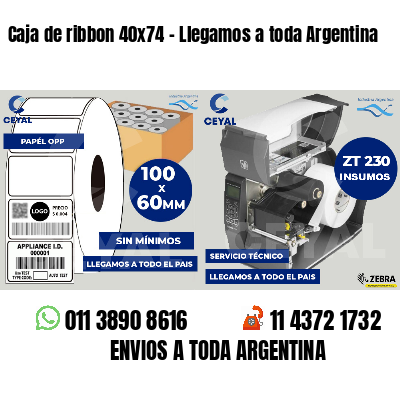 Caja de ribbon 40x74 - Llegamos a toda Argentina
