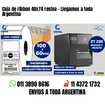 Caja de ribbon 40x74 resina - Llegamos a toda Argentina