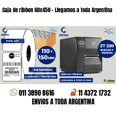Caja de ribbon 60x450 - Llegamos a toda Argentina
