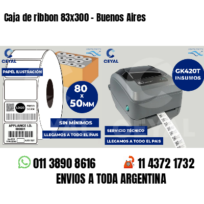 Caja de ribbon 83x300 - Buenos Aires