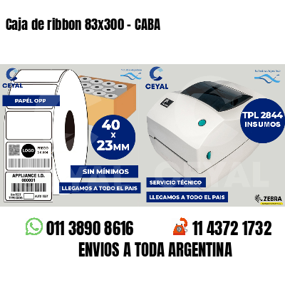 Caja de ribbon 83x300 - CABA