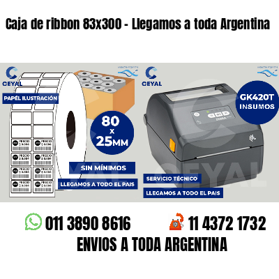 Caja de ribbon 83x300 - Llegamos a toda Argentina
