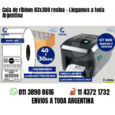 Caja de ribbon 83x300 resina - Llegamos a toda Argentina